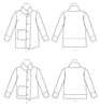 CLEARANCE • VOGUE PATTERN  MISSES' JACKET WITH STAND COLLAR AND EXTENDED PLACKET 9287