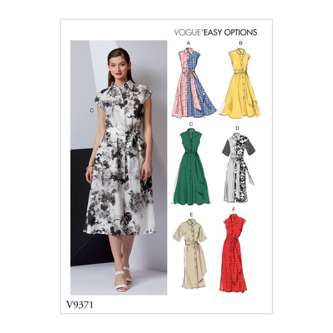 CLEARANCE • VOGUE PATTERN MISSES' DRESS AND BELT 9371