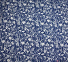 Denim Chambray Fabric - Forest Floral