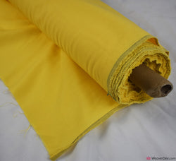 Plain Linen Blend Fabric - Lemon