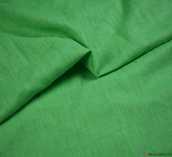 Plain Linen / Cotton Fabric - Lime Green