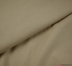 Plain Linen Blend Fabric - Taupe