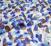 Cotton Viscose Lawn Fabric - Confetti Blue