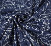 Stretch Denim Chambray Fabric - Paint Splatter Navy