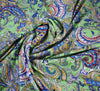 Viscose Fabric - Paisley Whirl / Sage Green