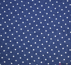 Stretch Denim Chambray Fabric - Pinspot Blue