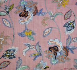Cotton Viscose Lawn Fabric - Prestige Floral Pink