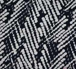 Spot Trail Crêpe Fabric - Black