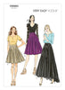Vogue Pattern V8980 Misses' Full Gored Skirts
