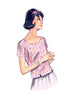 Vogue Pattern V9187 Vintage 1960s Misses' Jewel or Scoop Neck Princess Seam Tops