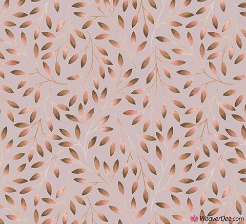 Cotton Jersey Fabric - Watercolour Leaves