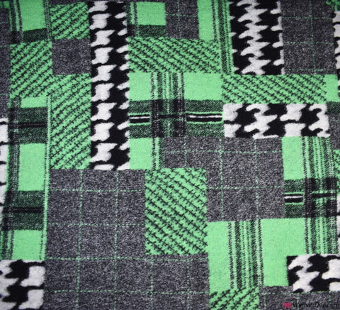 Wool Blend Fabric - Patchwork Check