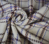 Wool Blend Fabric - Large Check - Beige