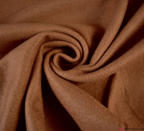 Wool Look Fabric - Toffee