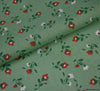 Polycotton Fabric - Floating Tulips - Sage Green