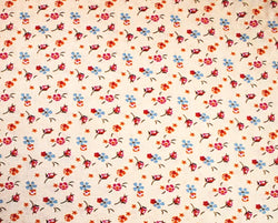 Viscose Fabric - Little Flowers Peach