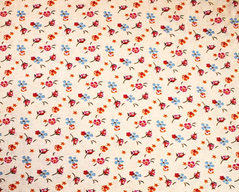 Viscose Fabric - Little Flowers Peach