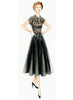 Vogue Pattern V9000 Vintage 1950s Misses' Button-Up Shirtdresses & Belt