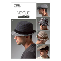 Vogue Pattern V8869 Men's Hats