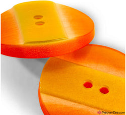 Prym - Button Striped Yellow Orange 25 mm - WeaverDee.com Sewing & Crafts