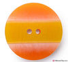 PRYM Button Striped Yellow Orange 25 mm