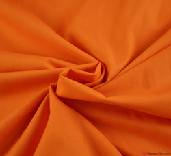 Orange Plain Cotton Fabric (60 Square)