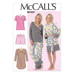 McCall's - M7297 Misses'/Women's Robe, Belt, Tops, Dress, Shorts & Pants | Easy - WeaverDee.com Sewing & Crafts - 1