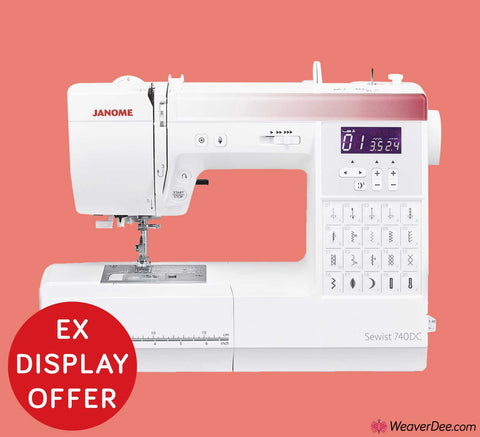 Janome 740DC Sewing Machine EX DISPLAY OFFER • SAVE £230