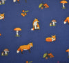 Premier Print Polycotton Fabric - Acorn Fox Navy