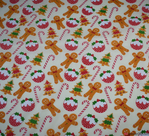Polycotton Fabric - Christmas - All The Treats