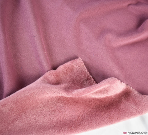 Alpine Sweatshirting Fleece Fabric (Cotton Blend) Dusky Pink