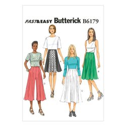 Butterick - B6179 Misses' Skirt & Culottes | Very Easy - WeaverDee.com Sewing & Crafts - 1