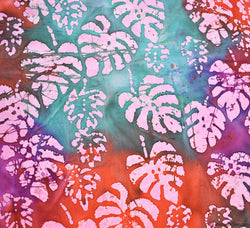 John Louden Hand Printed Batik Fabric - Leaf
