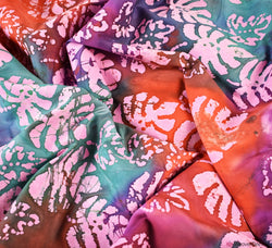 John Louden Hand Printed Batik Fabric - Leaf