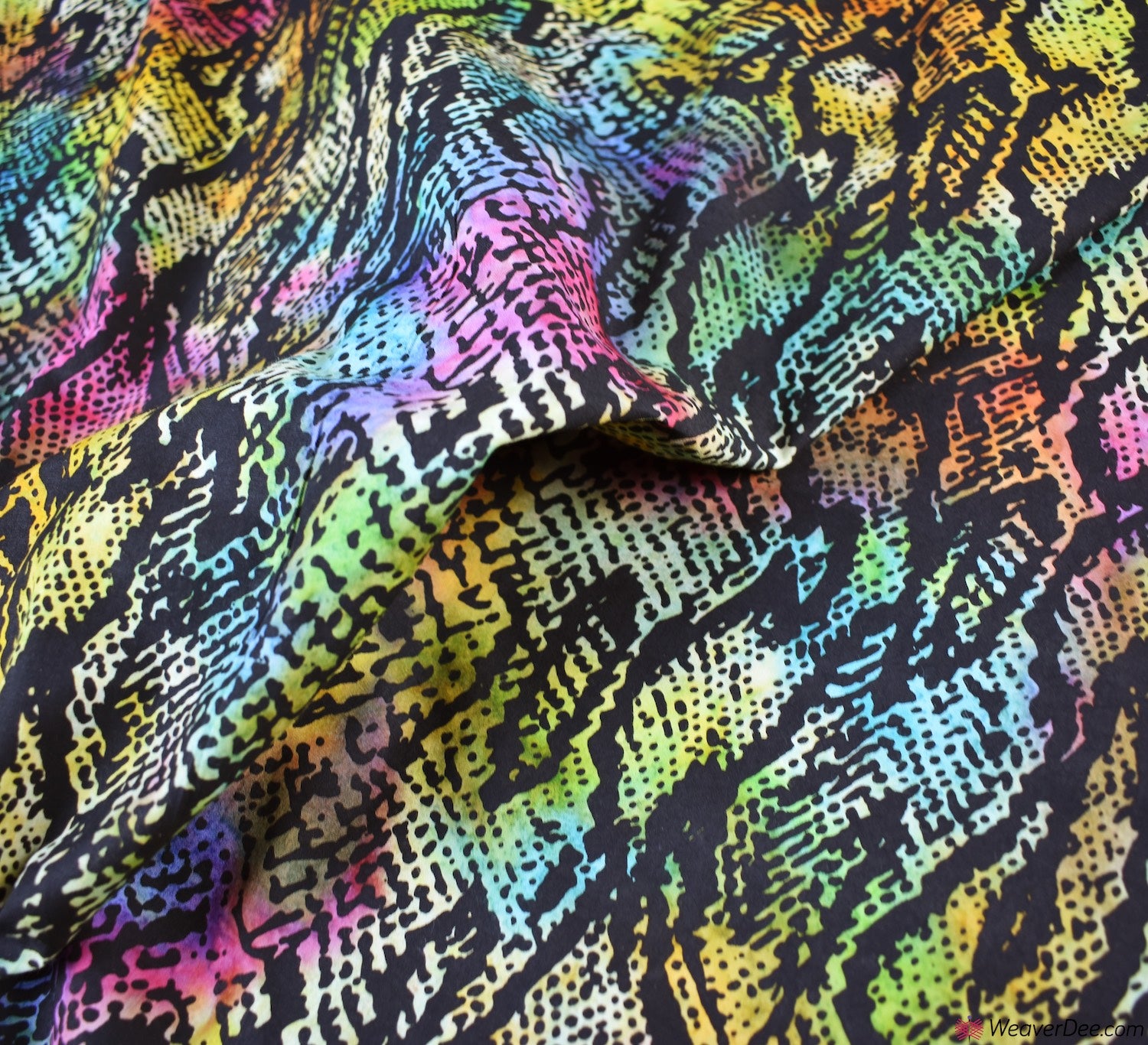 Snakeskin Batik Fabric – WeaverDee.com