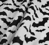 Polycotton Fabric - Bat Cave / Black on White