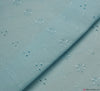 3 Hole Broderie Anglais Fabric - Light Blue