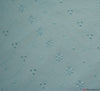 3 Hole Broderie Anglais Fabric - Light Blue