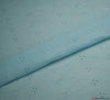 3 Hole Broderie Anglais Fabric - Light Blue