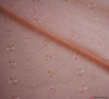 3 Hole Broderie Anglais Fabric - Peach