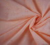 3 Hole Broderie Anglais Fabric - Peach