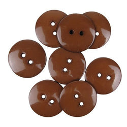 Favourite Findings Buttons: Brown Large 22mm (pack of 8)