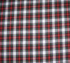Check Brushed Cotton Fabric (Red / White)