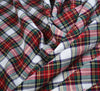 Check Brushed Cotton Fabric (Red / White)