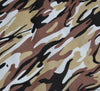 Polycotton Fabric - Camouflage Beige