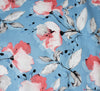 Linen Blend Fabric - Cassandra Floral - Blue