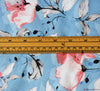 Linen Blend Fabric - Cassandra Floral - Blue