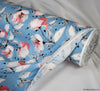 Linen Blend Fabric - Cassandra Floral - Blue
