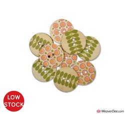 Indian Summer Wood Buttons • Organic Elements