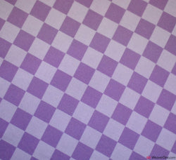Checkerboard Cotton Fabric - Lilac